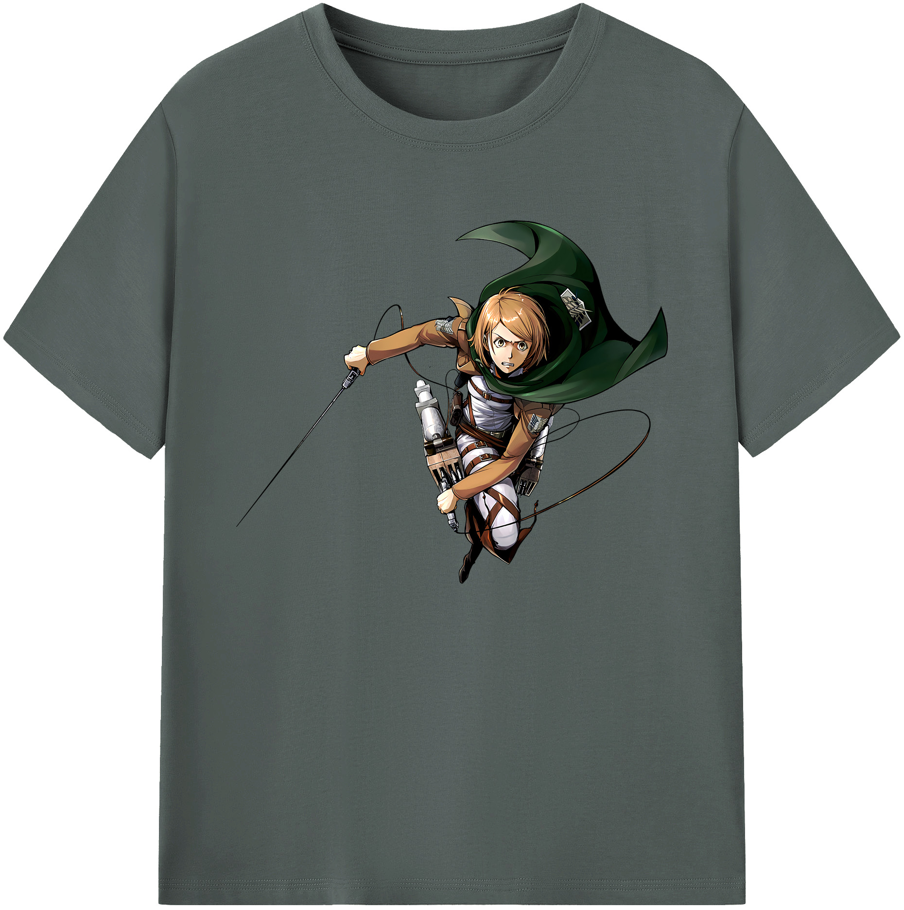 （画像用） 進撃の巨人 ペトラ·ラル Attack on Titan Petra Rall 綿100％ メンズ半袖Tシャツ｜肌触りやわらか＆通気性